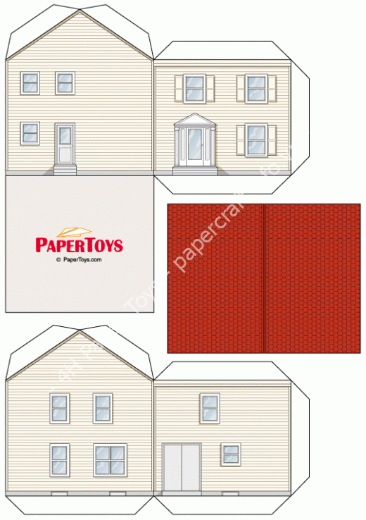 Mô hình giấy Minnesota Home Model - đồ chơi giấy thủ công PaperCraft VN