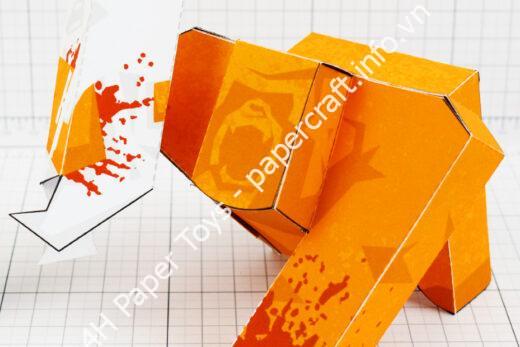 Mô hình giấy Ape Out - đồ chơi giấy thủ công PaperCraft VN