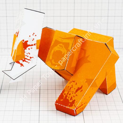 Mô hình giấy Ape Out - đồ chơi giấy thủ công PaperCraft VN