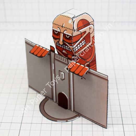 Mô hình giấy Colossal Titan - đồ chơi giấy thủ công PaperCraft VN