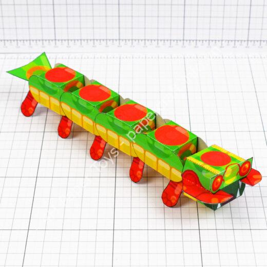 Mô hình giấy Play Dead Centipede - đồ chơi giấy thủ công PaperCraft VN