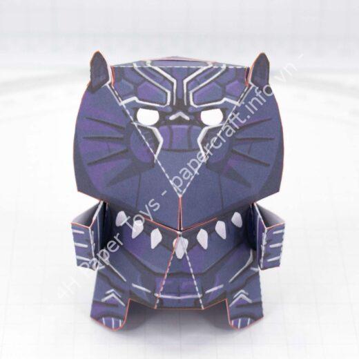 Mô hình giấy Black Panther - đồ chơi giấy thủ công PaperCraft VN