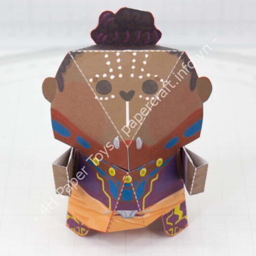Mô hình giấy Shuri – Black Panther - đồ chơi giấy thủ công PaperCraft VN