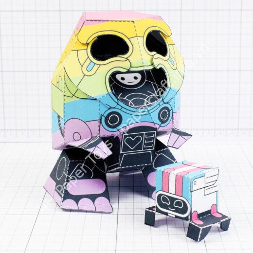 Mô hình giấy Pride Mech Suit - đồ chơi giấy thủ công PaperCraft VN