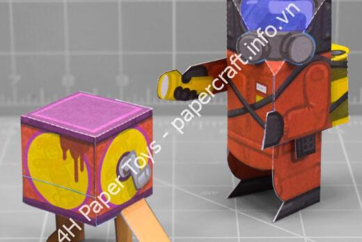 Mô hình giấy Lethal Company - đồ chơi giấy thủ công PaperCraft VN