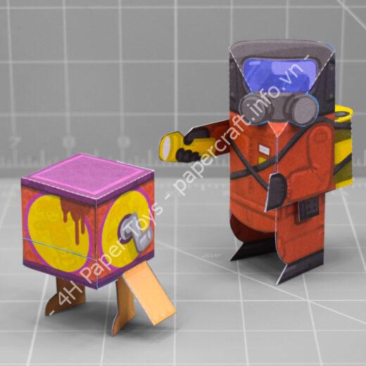 Mô hình giấy Lethal Company - đồ chơi giấy thủ công PaperCraft VN