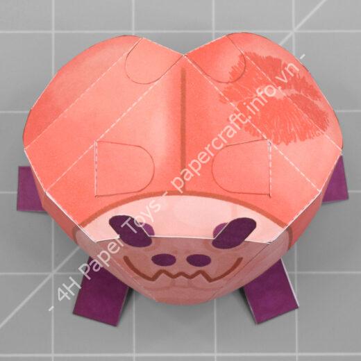 Mô hình giấy Love Bug - đồ chơi giấy thủ công PaperCraft VN