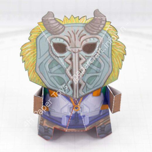 Mô hình giấy Heist Killmonger - đồ chơi giấy thủ công PaperCraft VN