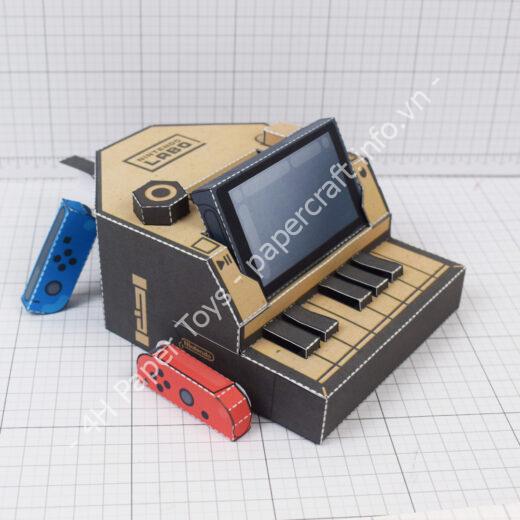 Mô hình giấy Mini Nintendo LABO Piano - đồ chơi giấy thủ công PaperCraft VN