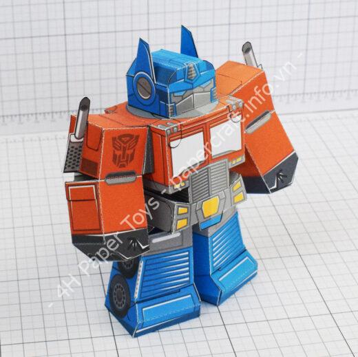 Mô hình giấy Optimus Prime - đồ chơi giấy thủ công PaperCraft VN