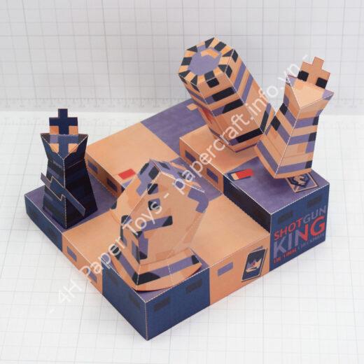 Mô hình giấy Shotgun King - đồ chơi giấy thủ công PaperCraft VN