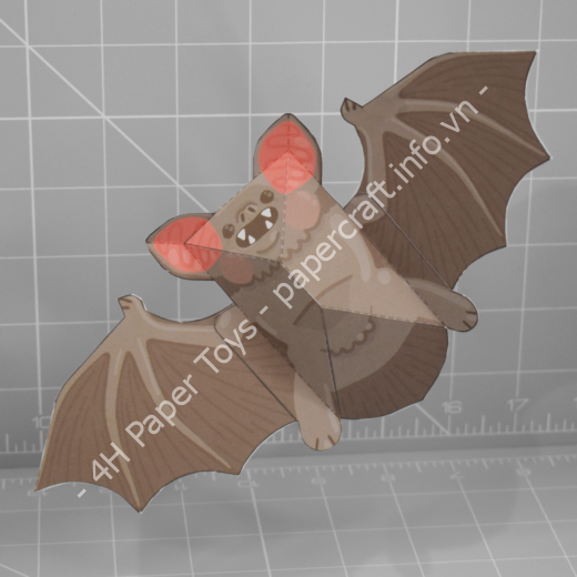Mô hình giấy Vampire Bat - đồ chơi giấy thủ công PaperCraft VN