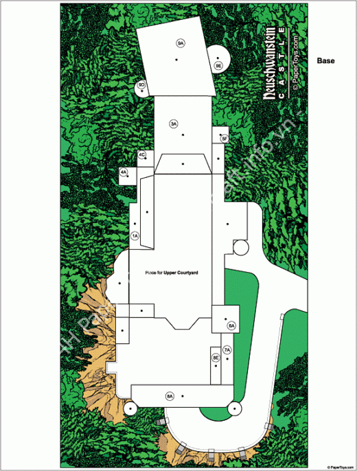 Mô hình giấy Neuschwanstein Castle - đồ chơi giấy thủ công PaperCraft VN