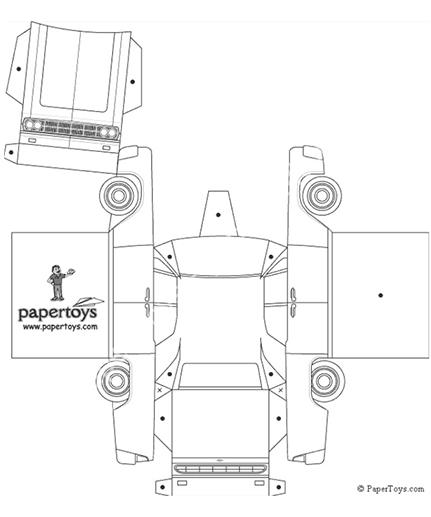 Mô hình giấy Lincoln Continental - đồ chơi giấy thủ công PaperCraft VN