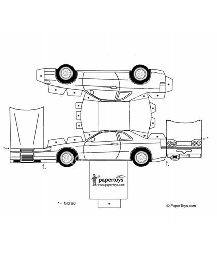 Mô hình giấy Nissan - đồ chơi giấy thủ công PaperCraft VN
