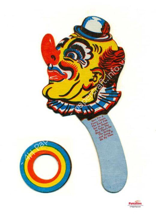 Mô hình giấy Clown Ring-toss Game - ảnh 3 - đồ chơi giấy thủ công PaperCraft VN