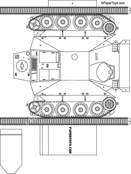 Mô hình giấy Tank - đồ chơi giấy thủ công PaperCraft VN