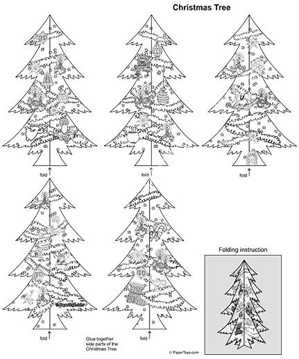 Mô hình giấy Christmas Tree - ảnh 2 - đồ chơi giấy thủ công PaperCraft VN