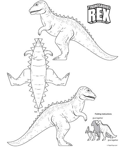 Mô hình giấy Tyrannosaurus Rex - đồ chơi giấy thủ công PaperCraft VN