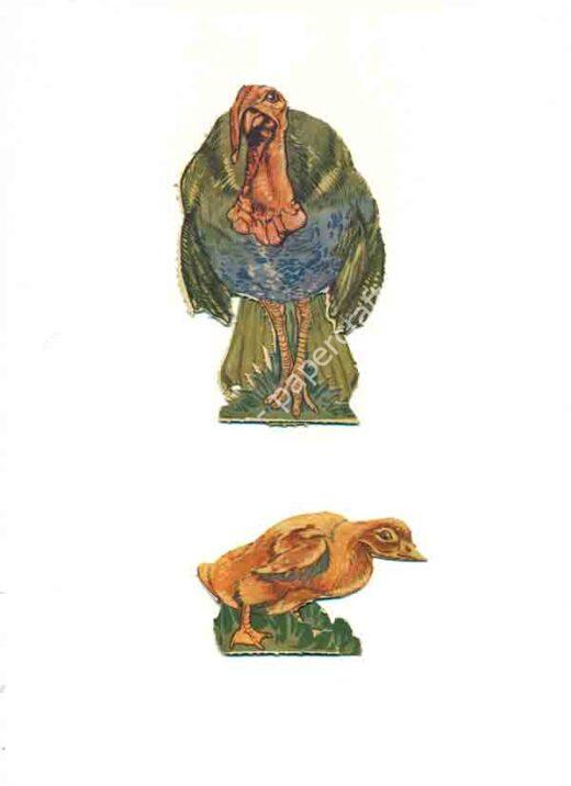 Mô hình giấy Turkey & Chick - đồ chơi giấy thủ công PaperCraft VN