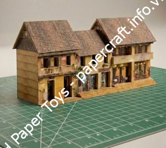 Mô hình giấy Mô hình giấy Phố cổ Hội An - đồ chơi giấy thủ công PaperCraft VN