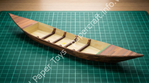 Mô hình giấy Xuồng ba lá - đồ chơi giấy thủ công PaperCraft VN