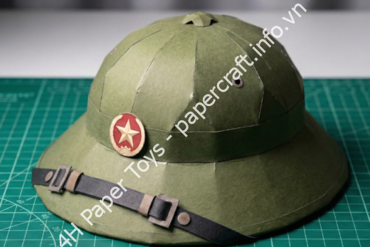 Mô hình giấy Mũ Cối - đồ chơi giấy thủ công PaperCraft VN