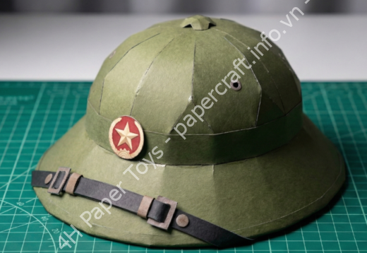 Mô hình giấy Mũ Cối - đồ chơi giấy thủ công PaperCraft VN