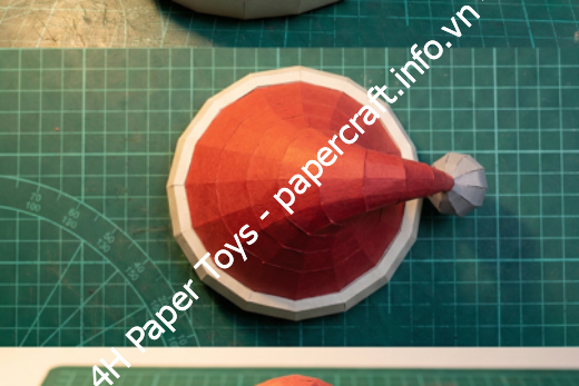 Mô hình giấy Mũ Noel - ảnh 4 - đồ chơi giấy thủ công PaperCraft VN