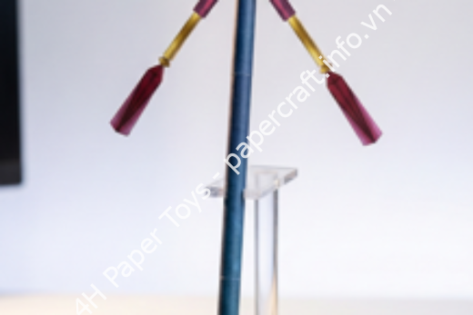 Mô hình giấy Nirvana Staff – Final Fantasy X (Yuna’s Celestial Weapon) - đồ chơi giấy thủ công PaperCraft VN