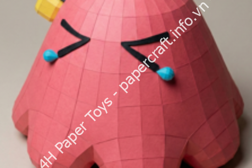 Mô hình giấy Bocchi Slime (Bocchi the Rock!) - đồ chơi giấy thủ công PaperCraft VN