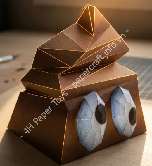 Mô hình giấy HatPoop (Poop Emoji Style) - đồ chơi giấy thủ công PaperCraft VN