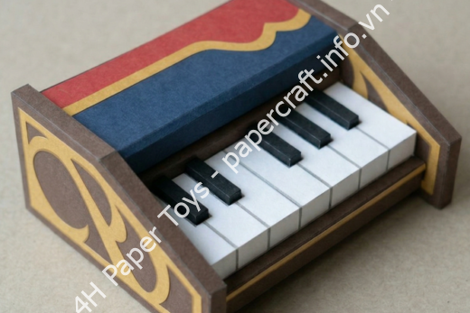 Mô hình giấy Organ of Evening Calm - đồ chơi giấy thủ công PaperCraft VN