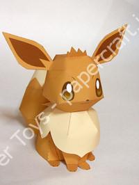 Mô hình giấy Eevee (Pokémon) - đồ chơi giấy thủ công PaperCraft VN