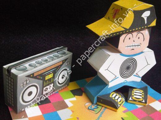Mô hình giấy 1st Performance From B-Boying (PaperToys) - đồ chơi giấy thủ công PaperCraft VN