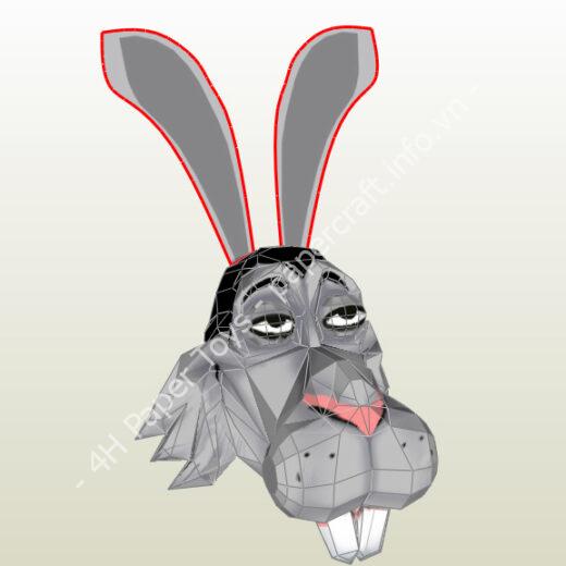 Mô hình giấy Free old files pdo pepakura – spike the rabbit moonwalker - ảnh 2 - đồ chơi giấy thủ công PaperCraft VN