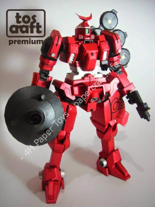 Mô hình giấy Mercurius Gundam 1:60 - đồ chơi giấy thủ công PaperCraft VN