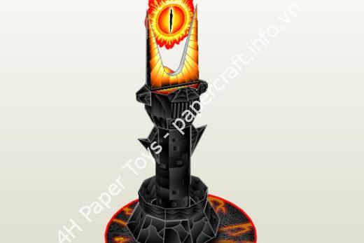 Mô hình giấy Free old files pdo pepakura – mini barad-dûr - ảnh 2 - đồ chơi giấy thủ công PaperCraft VN