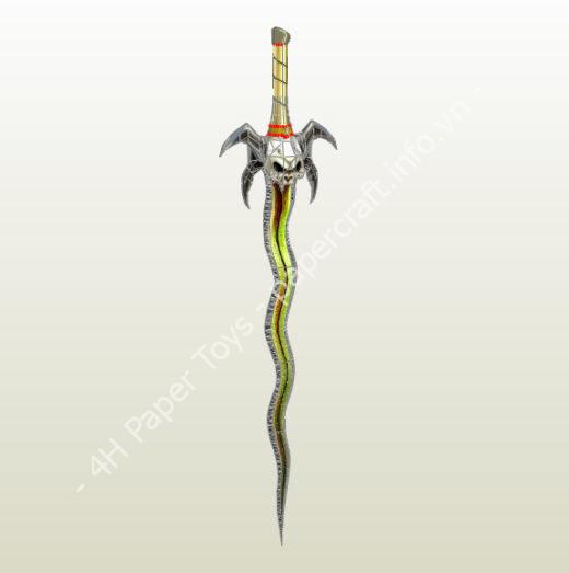 Mô hình giấy Free old files pdo pepakura – soulreaver sword - đồ chơi giấy thủ công PaperCraft VN