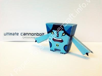 Mô hình giấy Cannonbolt (Ben 10 Ultimate Alien) - đồ chơi giấy thủ công PaperCraft VN