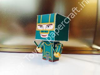 Mô hình giấy Kick Ass - đồ chơi giấy thủ công PaperCraft VN