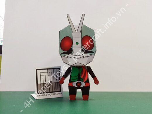 Mô hình giấy Kamen Rider Nigo (số 2) - đồ chơi giấy thủ công PaperCraft VN