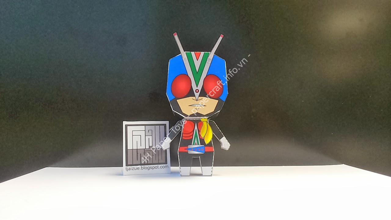 Mô hình giấy Riderman (Kamen Rider V4)