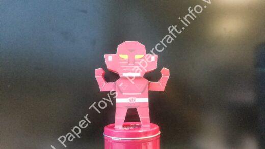 Mô hình giấy Super robot Red baron - đồ chơi giấy thủ công PaperCraft VN