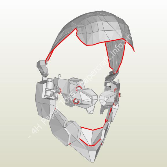 Free old files pdo pepakura - raiden helmet