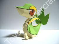 Mô hình giấy Snivy (Pokémon) - đồ chơi giấy thủ công PaperCraft VN