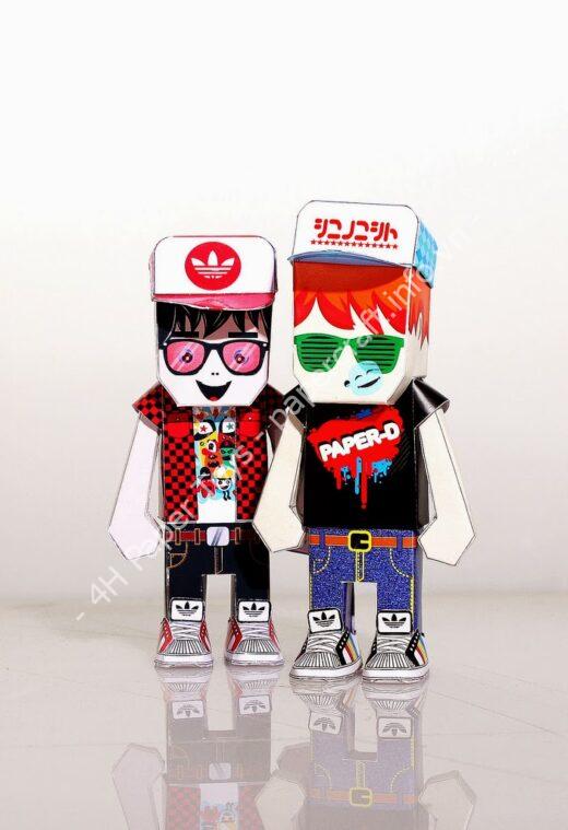 Mô hình giấy Paper D - đồ chơi giấy thủ công PaperCraft VN