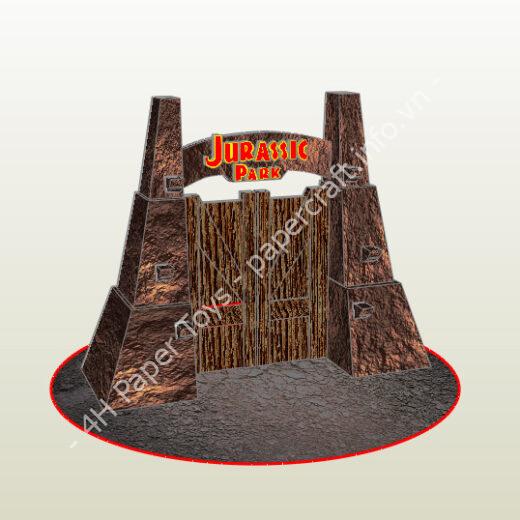 Mô hình giấy Free old files pdo pepakura – JP Entrance Gate - đồ chơi giấy thủ công PaperCraft VN