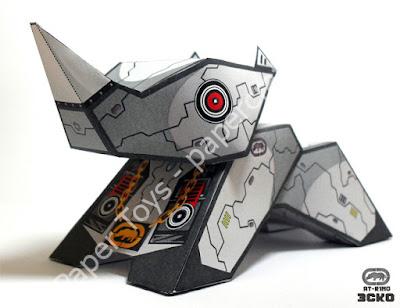 Mô hình giấy AT-R1NO Papertoy - đồ chơi giấy thủ công PaperCraft VN