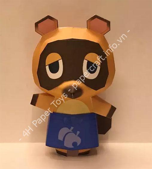 Mô hình giấy Animal Crossing: Timmy and Tommy Papercraft - ảnh 2 - đồ chơi giấy thủ công PaperCraft VN